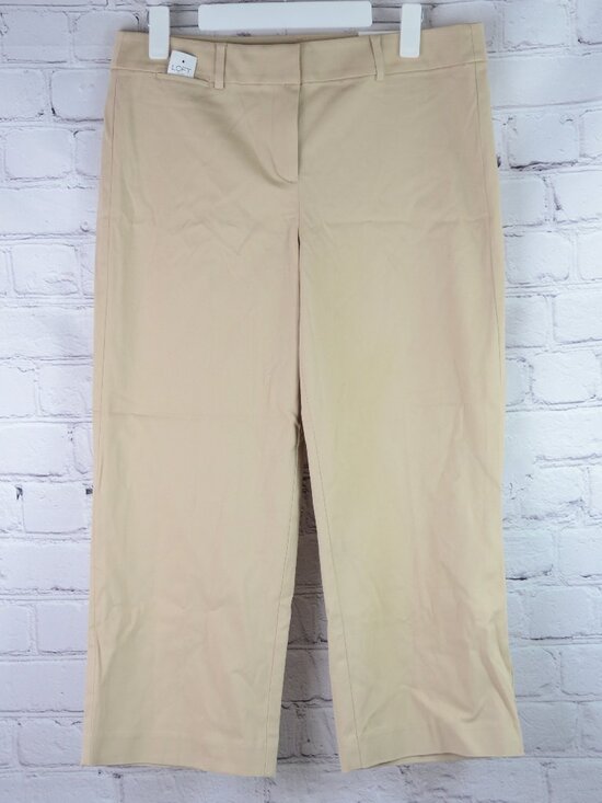 LOFT Pants - NWT LOFT Wide Leg Cropped Pants